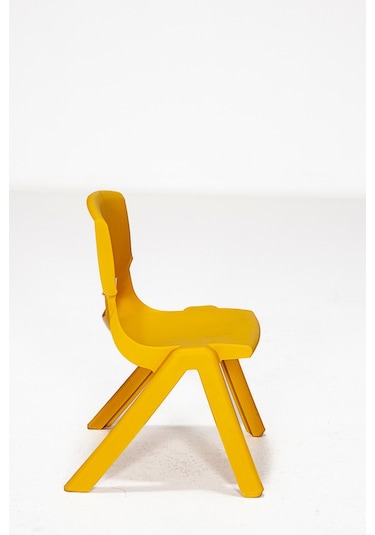 Junior 2 Adet Kreş Anaokulu Çocuk Sandalyesi Sert Plastik Sarı