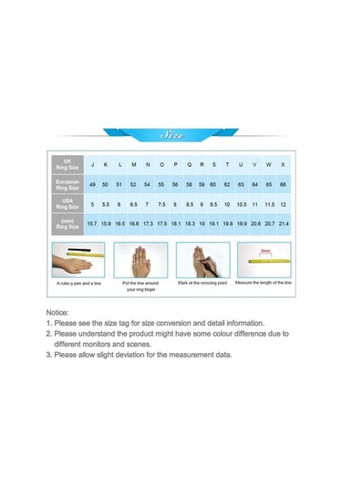 Fastbuy Simple Şık Kadınlar Tam Kristal Sarmal Model Rose Gold Us Size 6 Çok Renkli Takı Çok Renkli