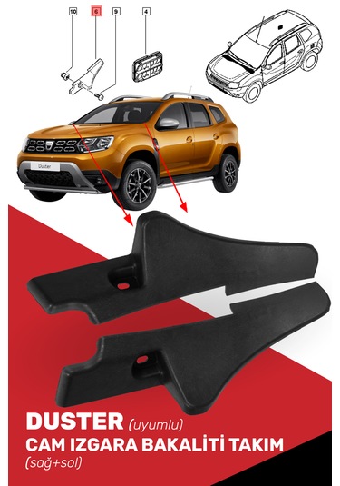 Duster Cam Izgara Bakaliti Takım - 668220005r, 668220006r