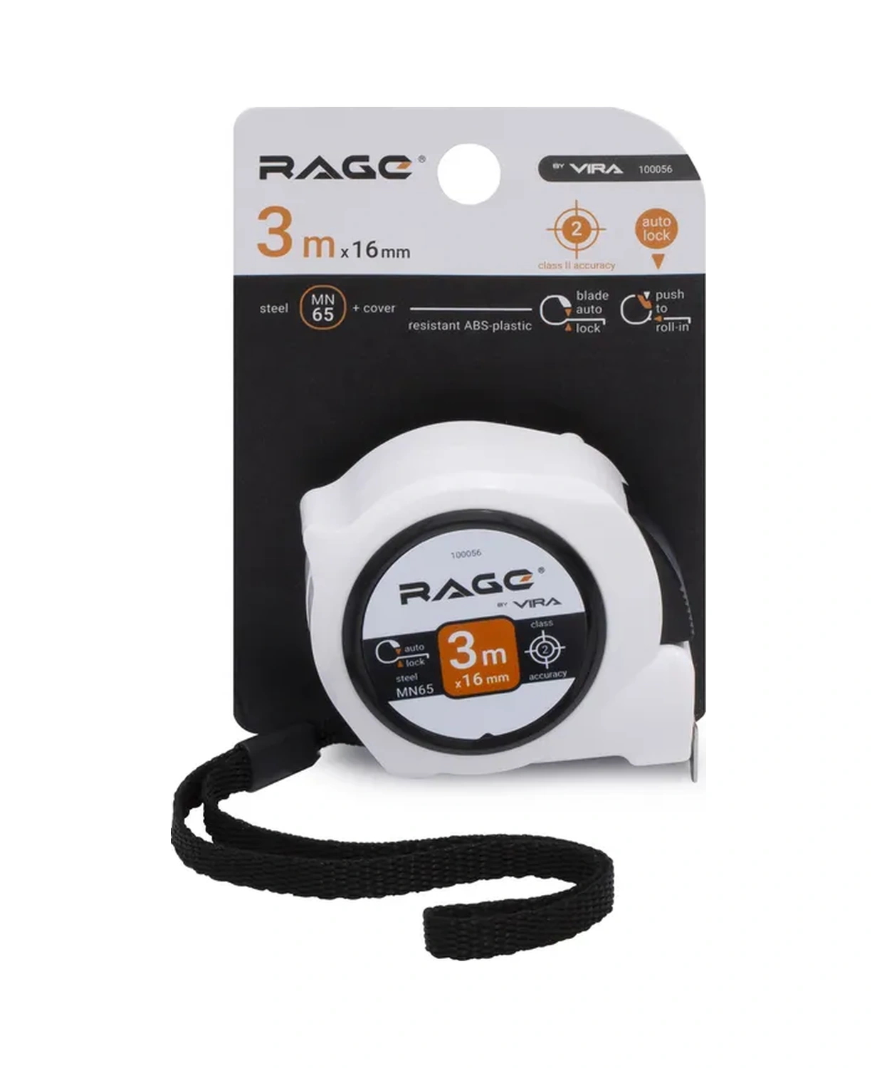 Rage 3 M X 16 Mm, Otomatik Kilitleme, İnşaat Ölçüm Metresi 70282287 3 M