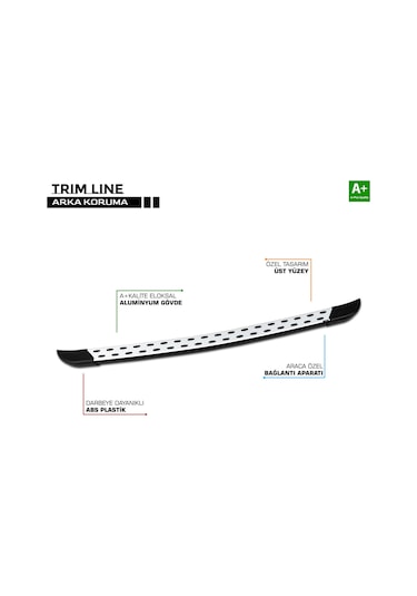 Courier Arka Koruma Demiri Trimline Noktalı Model 2023 2024 2025 2026 2027