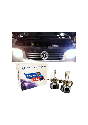Vw Transporter T5 Led Xenon Uzun + Kısa Far Ampulü H4 Mono Yeni Seri Beyaz