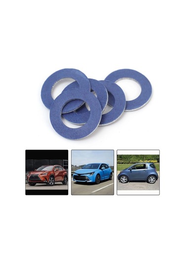 Honmex Toyota Ve Lexus İçin 10 Adet Alüminyum-pamuk Yağ Sızıntı Vidalı Y垫片i - 90430-12031 Uyumlu, İç Çap 12.2mm, Dış Çap 21mm