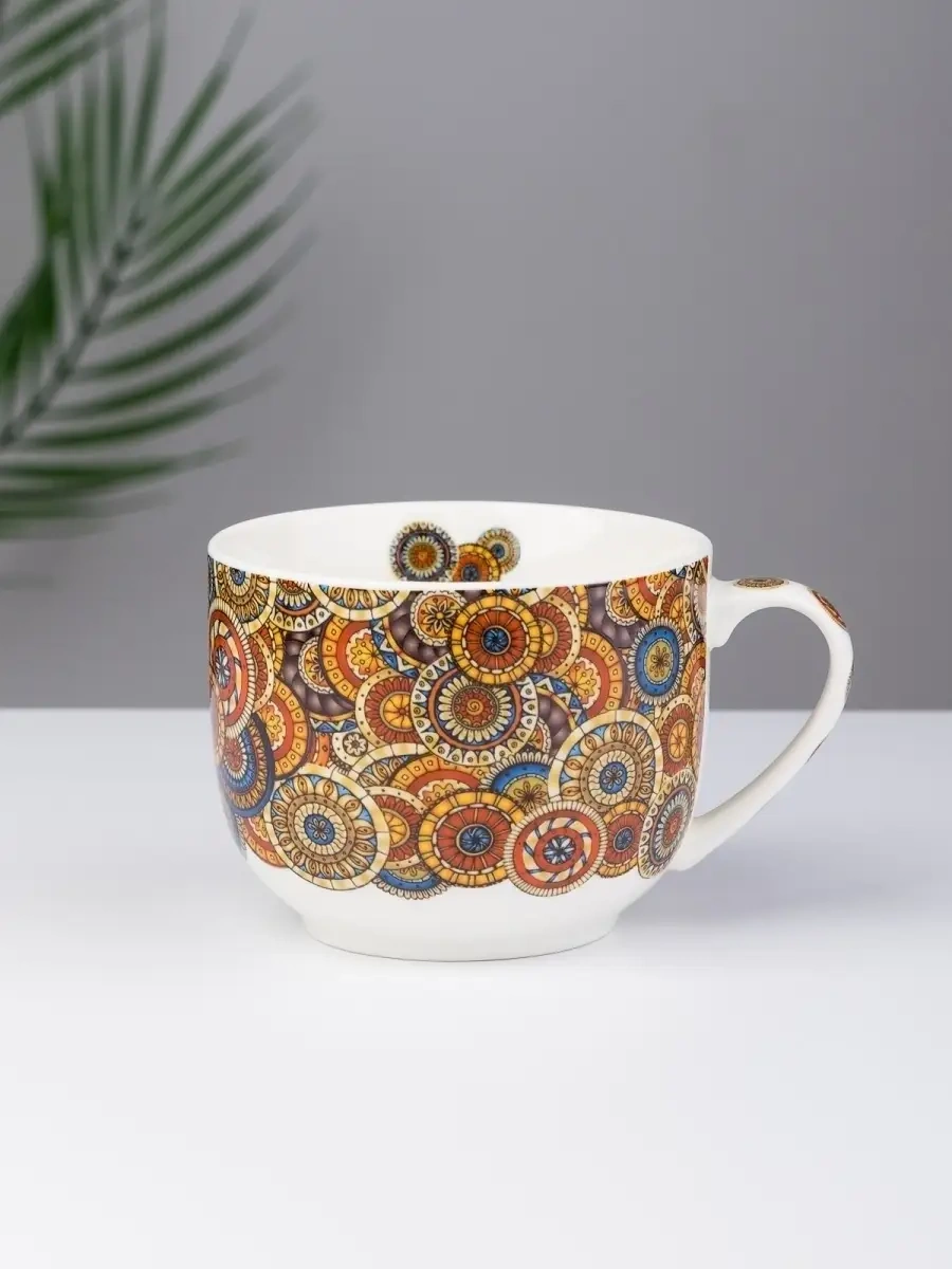 Gift'n'home Büyük Çay Ve Çorba Kupası Harika Bir Hediye 37861196 Hardal Rengi