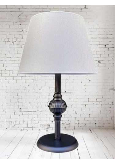 Riga Abajur Siyah Uzun Krem Şapka Siyah