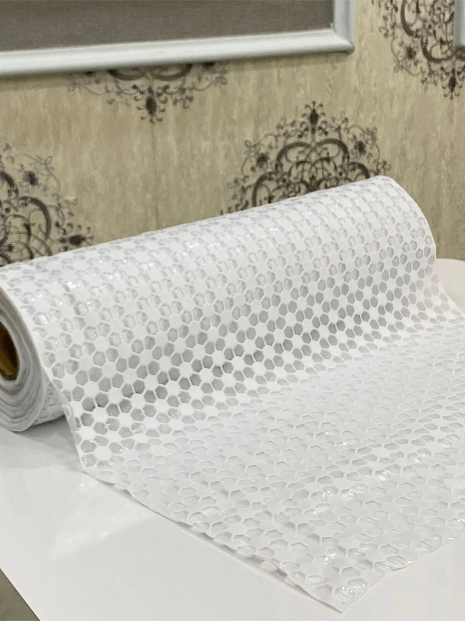 Rona Home Şeffaf Kaymaz Pvc Raf Örtüsü Buzdolabı Çekmece Mutfak Banyo Dolap Içi Çok Amaçlı Tüm Çeşitler Ekru Beyaz
