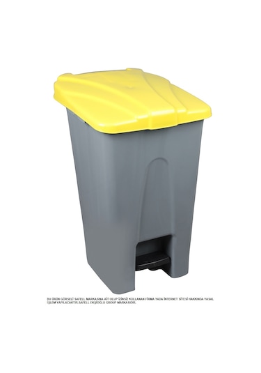 Safell Pedallı Kağıt Plastik Ayrıştırma Kovası - Çöp Konteyneri N11.10081
