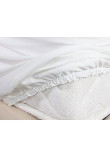 Madame Coco Eleta Kapitoneli Fitted Yatak Alezi 1kytal0105king Size-beyaz Beyaz