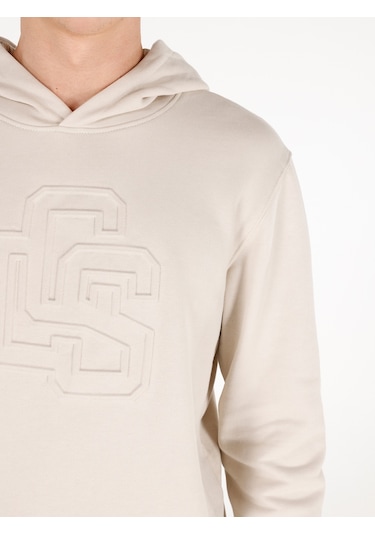 Colin's Colins Normal Kesim Kapüşonlu Baskılı Bej Erkek Sweatshirt Cl1069832 Lıght Beıge Colin's Colins Normal Kesim Kapüşonlu Baskılı Bej Erkek Sweatshirt Cl1069832 Lıght Beıge