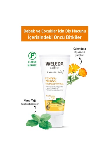 Bebek Ve Çocuklar Için Doğal Diş Macunu 2 X 50ml