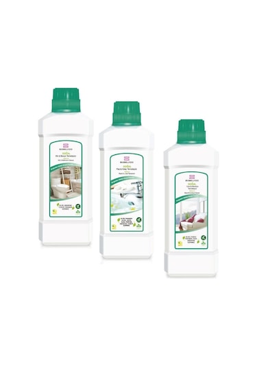 Biobella Wc & Banyo Temizleyici + Pas & Kireç Temizleyici + Cam & Mobilya Temizleyici 3 x 750 ML
