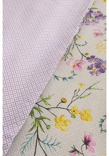 Karaca Home Eliana %100 Pamuk Çift Kişilik Nevresim Takımı Lila LILA