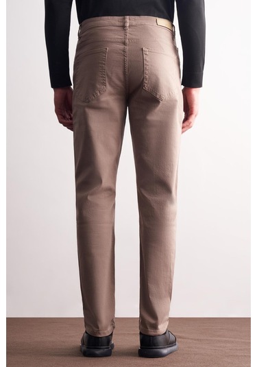 Açık Bej 5 Cep Casual Slim Fit Pamuklu 5 Cep Pantolon 1003255318 Açık Bej