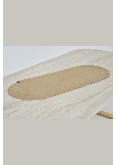 Vilinze Hasır Jüt Ip Runner / Supla / Amerikan Servis - 35x100 Cm Runner35100-jut
