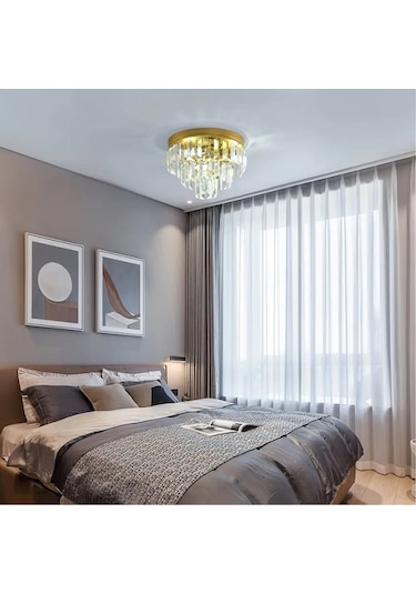 Efsane Kristal Taşlı Eskitme Salon Avize Eskitme