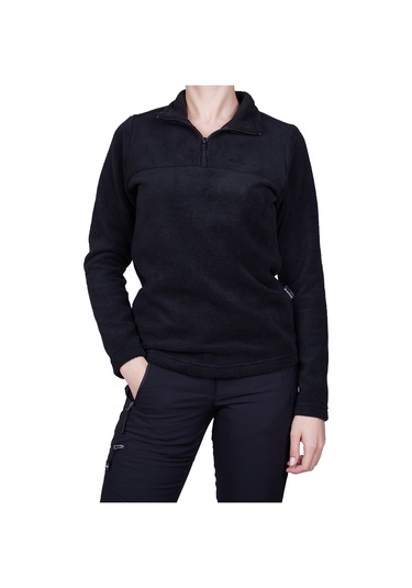 Alpinist High Hill Kadın Polar SweatShirt Siyah