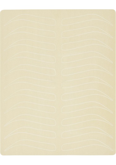 Gajeena Profesyonel Mikroblading Eğitim Derisi - 10 Çift Kaş Şekilli, Çift Taraflı Kullanım