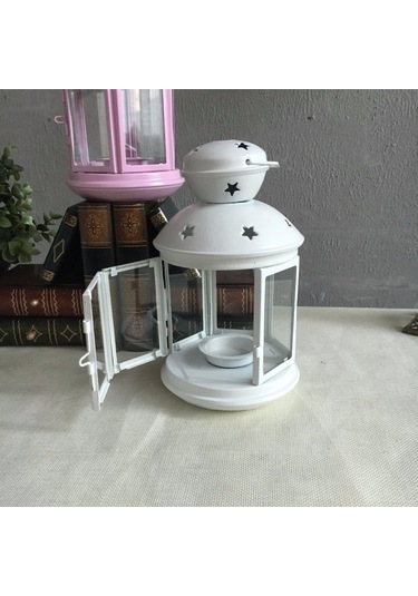 Novahub Hollow Star Demir Mumluk Metal Sanatları Pembe, Şık Dekorasyon