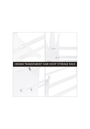 Sones Yx032 Akrilik Kafa Bandı Saç Bandı Depolama Rafı Sergileme Standı