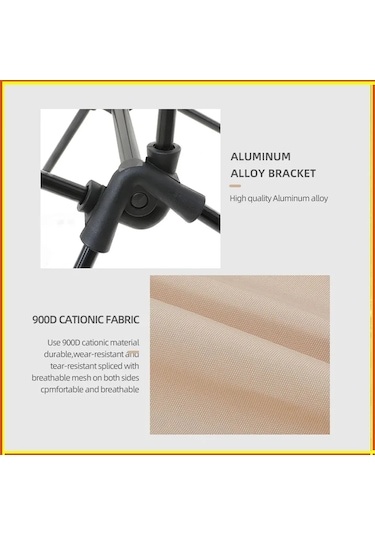 Katlanabilir Kamp Sandalye Seti Hafif Katlanır Sandalye Siyah