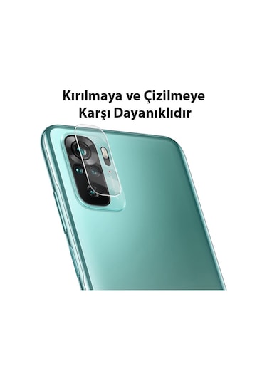 Ally Xiaomi Redmi Note 10 4G Tempered Glass Cam Kamera Koruyucu