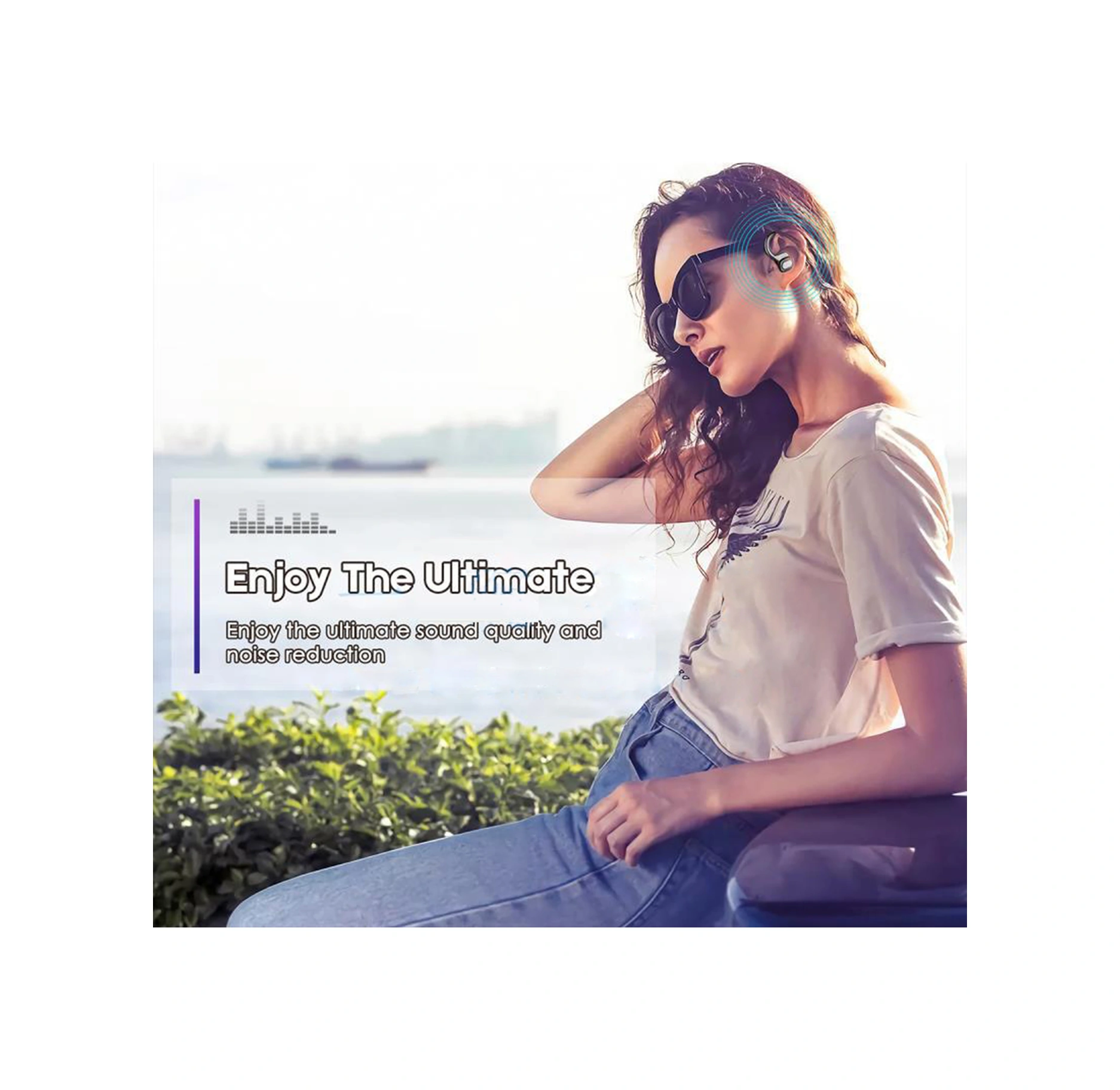 Moveevo Siyah Spor Kulaklıklar, Tws Bt5.0, Ipx6 Su Geçirmez, Sayısal Göstergeli Şarj Kutusu, Konuşma Ve Müzik Kontrolü, Uygun Uyku Tasarımı Kablosuz Mini Kulaklık Modeli