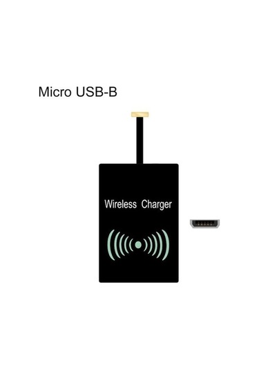 Novahub Jms Taşınabilir Yapışkan Micro Usb -b Usb Type-c Qi Kablosuz Şarj Cihazı For Micro Usb-b
