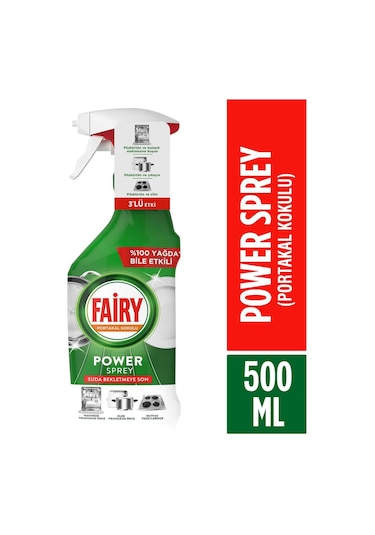 Power Sprey 3 Ü 1 Arada Bulaşık Ve Mutfak Portakal Kokulu 500 Ml
