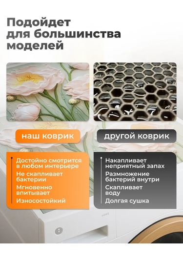 Brightnest Çamaşır Makinesi İçin Emici Diyatomit Paspas 399866156 Beyaz