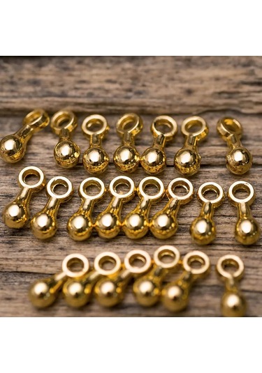 Kafebizu Zinciri İçin Uç Yakl. 180 Adet 7x2.65 Mm Altın Kaplama 208222075