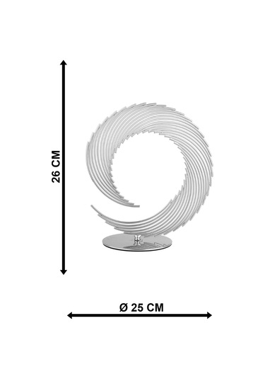 Begüsa Bakü Metal Aksesuar Biblo 25 Cm Krom