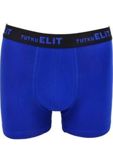 3'lü Tutku Elit Modal Elastan Spor Boxer Saks Mavi