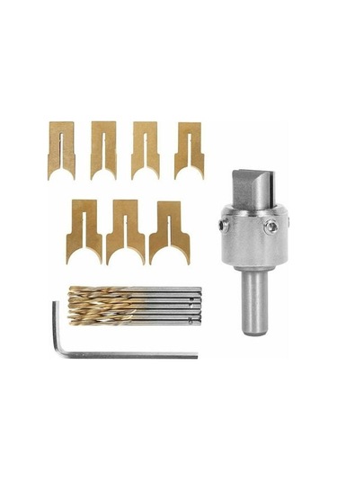 Yunboo Ev İçi El Tutan 16 Parça 7 Nesil Alyuminyum Takı Aleti - 7 Bıçak 7 Matkap, 14-25mm Boyut Aralığı