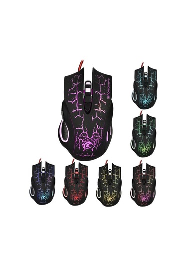 Hxsj USB Kablolu 5500 DPI Oyuncu Optik Mouse