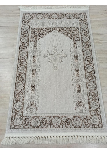 100 Tarak İpeksi Seccade Krem Bej Brown
