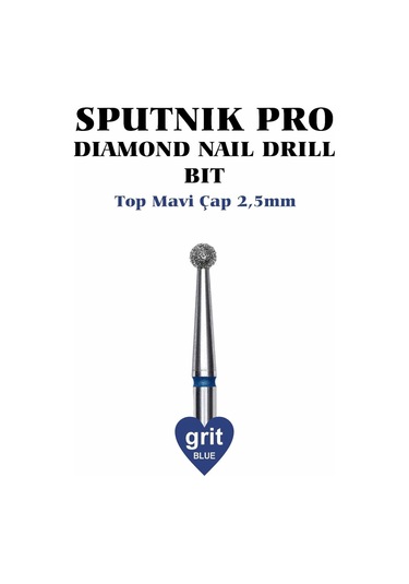 Elmas Top Freze Mavi Çap 2,5mm