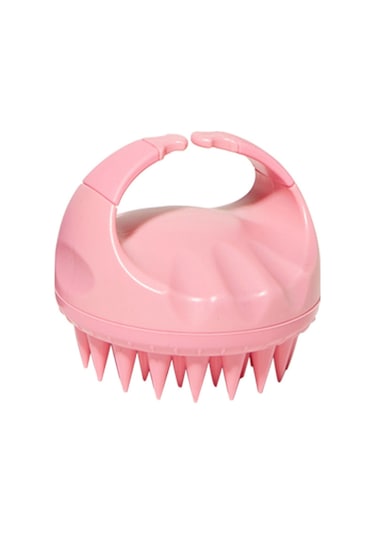 Qingmipy Yumuşak Silikon Şampuan Fırçası: Saç Derisi Masajı Ve Temizlik İçin Ergonomik Tasarım, Pembe