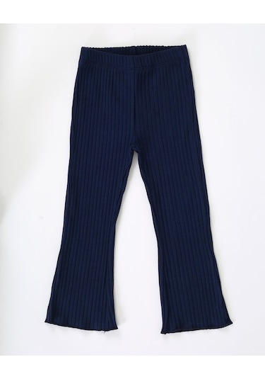 Luess İspanyol Paça Kaşkorse Kız Çocuk Tayt Lacivert