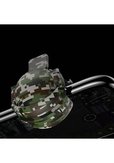 Baseus GA03 Level 3 Helmet Kamuflaj PUBG Oyun Aparatı Gri