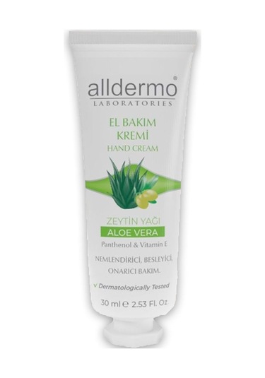 Alldermo Aloe Vera Zeytinyağı El Bakım Kremi 30 ML