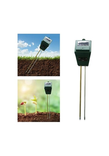 Trendooze Homyl Bitkiler İçin 3'ü 1 Arada Toprak Nemi Işık Ph Analiz Cihazı Kırmızı Model