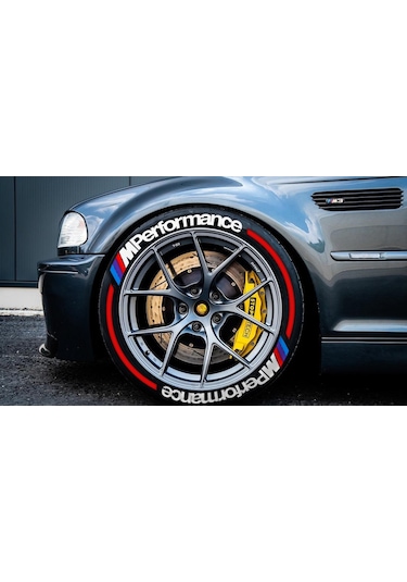 Lastik Yazısı 8X M Performance + Kuyruk 1.Sınıf Kalıte Solmaz