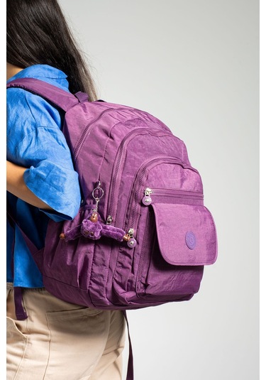 Ultra Hafif Çok Cepli Su Geçirmez Okul Çantası Laptop, Notebook, Okul, Spor, Seyahat Mor Tyc2a700f3b9270606-1 Mor