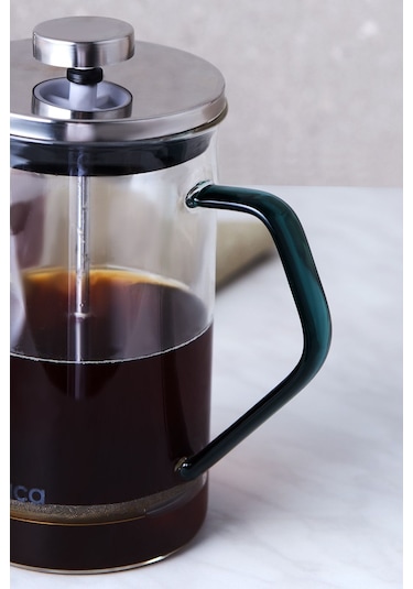 Karaca Coffe Bean Borosilikat Cam French Press Cool Green 600 ml