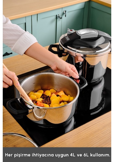 Karaca Perfect Gray İndüksiyon Tabanlı Düdüklü Tencere Seti 4+6 Lt