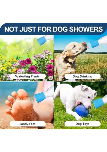 Elmpaly Yeşil 1 Adet Yenilikçi Silikon Evcil Hayvan Duş Başlığı Taşınabilir Köpek Banyo Ve Açık Hava Su İçme Aksesuarı Kampçılık İçin