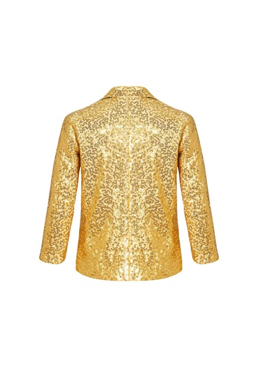 Bordo Çocuk Erkek Köpüklü Payetler Blazer Ceket Düğün Akşam Parti Dans Bir Düğme Resmi Takım Elbise Bordo