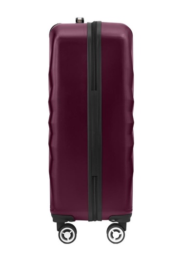 Büyük Boy %100 Polikarbon Valiz 4x2 Teker Bordo 1809 Bordo