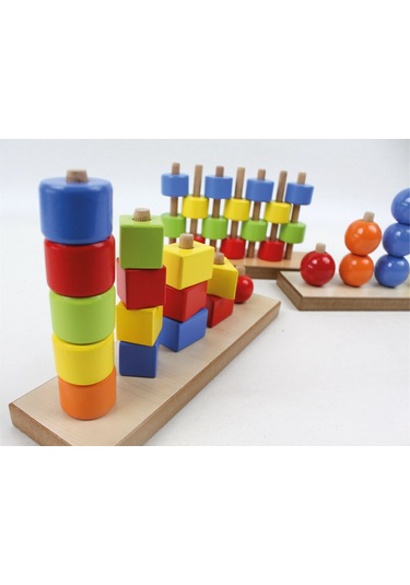 Şekilleri Ve Renkleri Öğreniyorum Ahşap Akıl Ve Zeka Oyunları Set