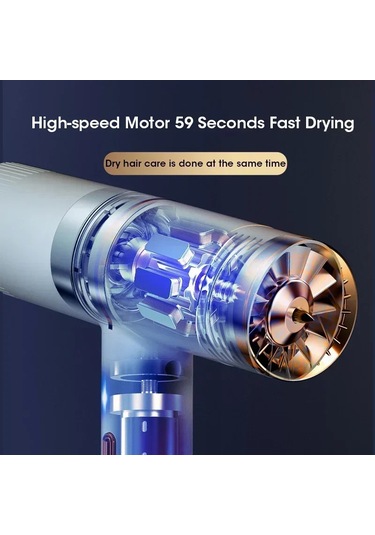 2024 Yeni Profesyonel Saç Kurutma Makinesi Yüksek Güç Kızılötesi Anyon Çekiç Güçlü Soğuk Black